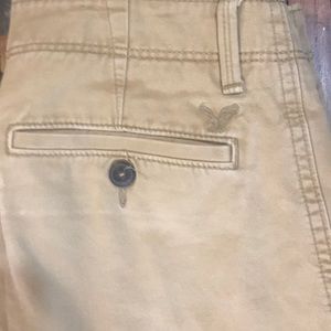 American Eagle tan khakis.